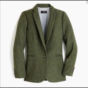 J. Crew Olive Tweed Wool Blazer - Size 16